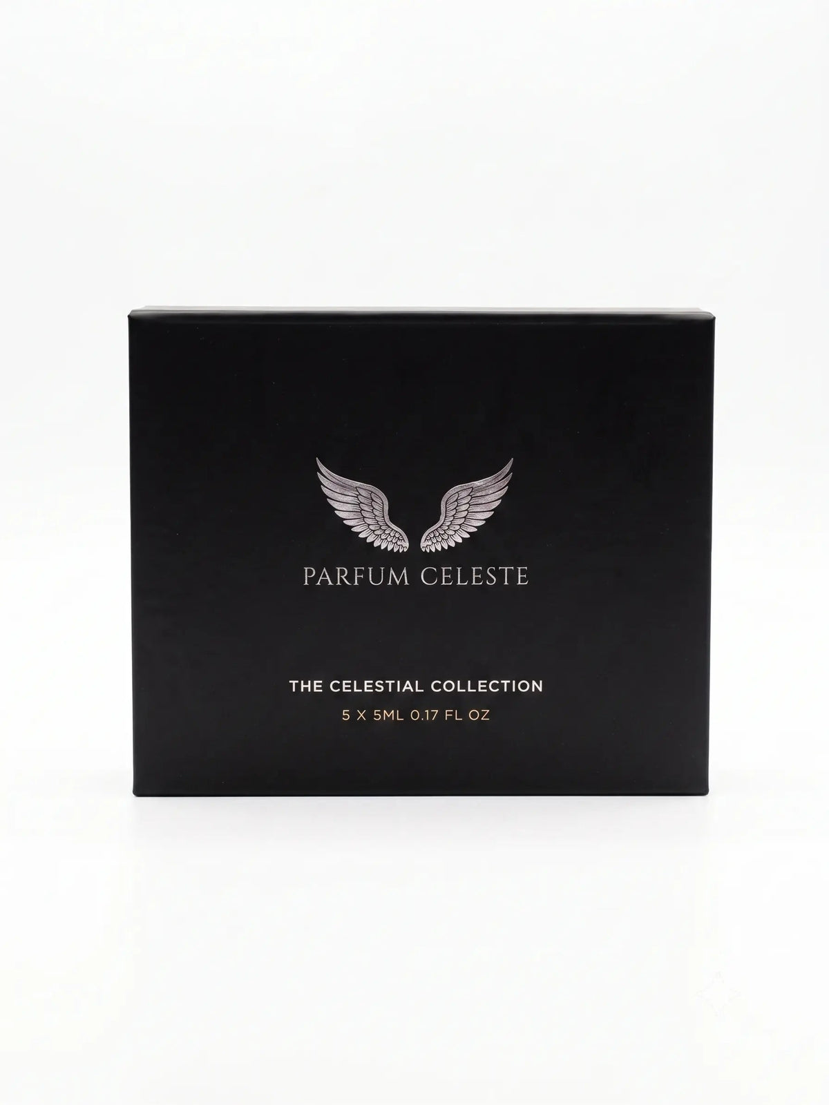Parfum Celeste perfume discovery set with five Celestial Collection miniature fragrances