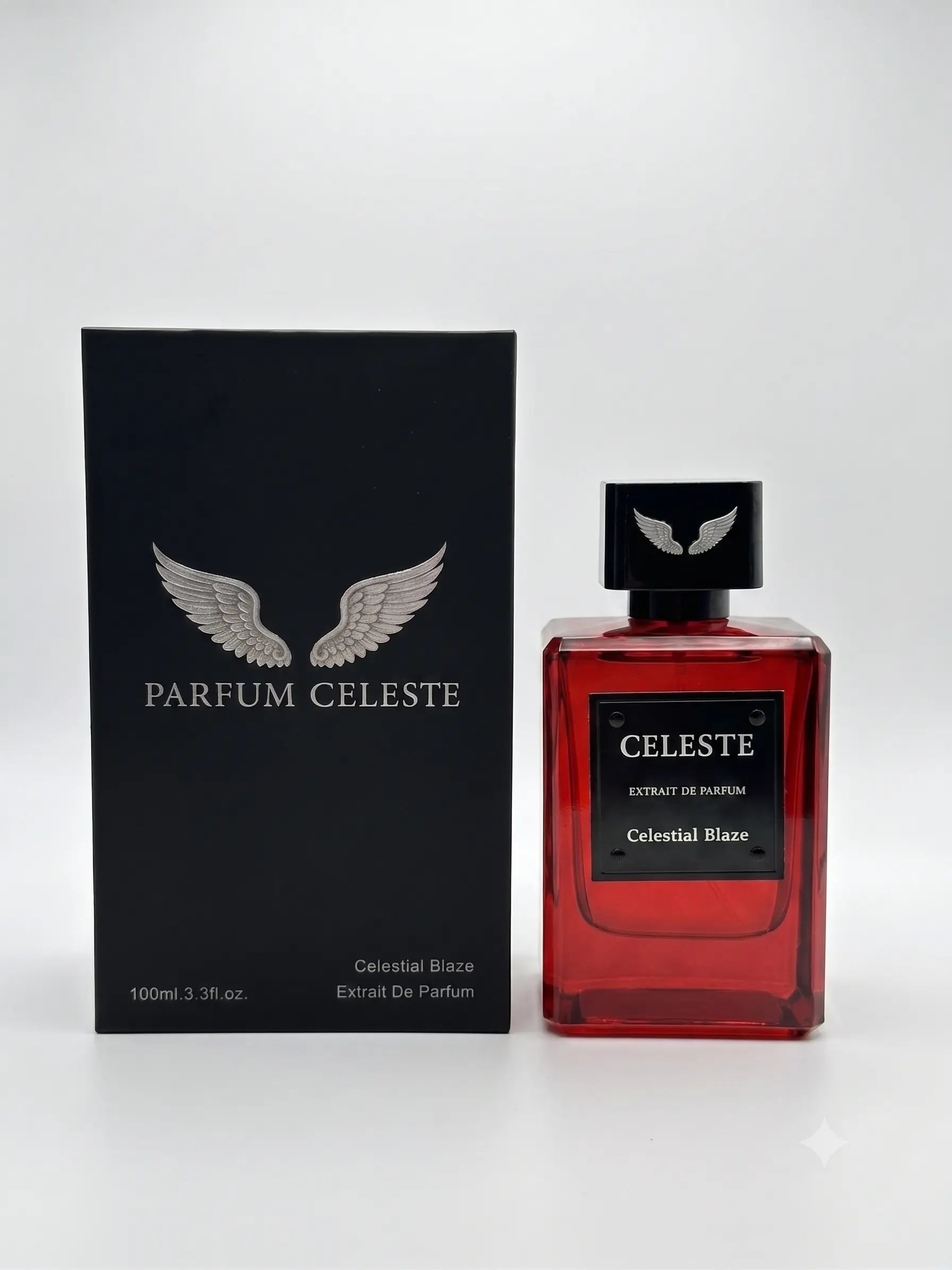 Celestial Blaze extrait de parfum bottle by Parfum Celeste, a fresh unisex fragrance with citrus, jasmine and amber-cedar notes
