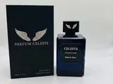 Saphire Glow extrait de parfum beside its black Parfum Celeste box